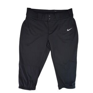 Nike Dri-FIT Black Softball Baseball Pants Women's Large Athletic Fit